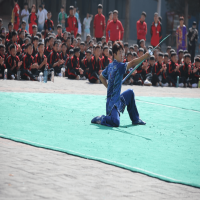 习武风采丨延鲁学子舞“大刀” 